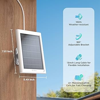 アマゾン リング 防犯 カメラ用 ソーラー パネル Ring Solar Pan Amazon.com : 2 Pack - Solar Panel for Security Camera,Solar